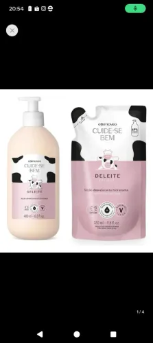 Kit creme hidratante corporal e refil deleite 
