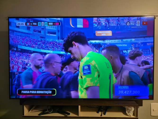 TV smart 55 Samsung 4k com pezinho controle