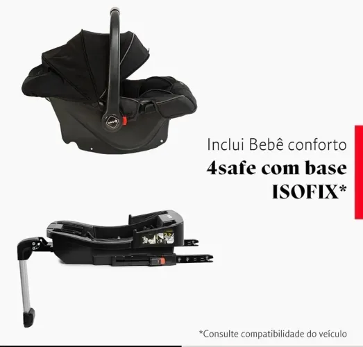 Vendo Carrinho de bebê completo com bebê conforto 