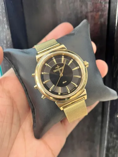 Relógio Feminino Technos Curvas Digital Analógico Dourado