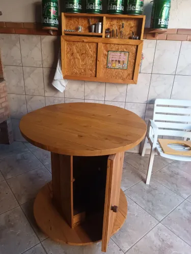 Mesa madeira 500 ou sem o prato giratório 400