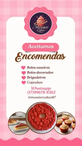Bolos, brigadeiros, cupcakes