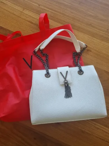 Bolsa Valentino by Mario Valentino Divina Branca Nova Couro