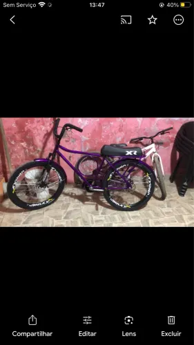 Bicicleta barra forte