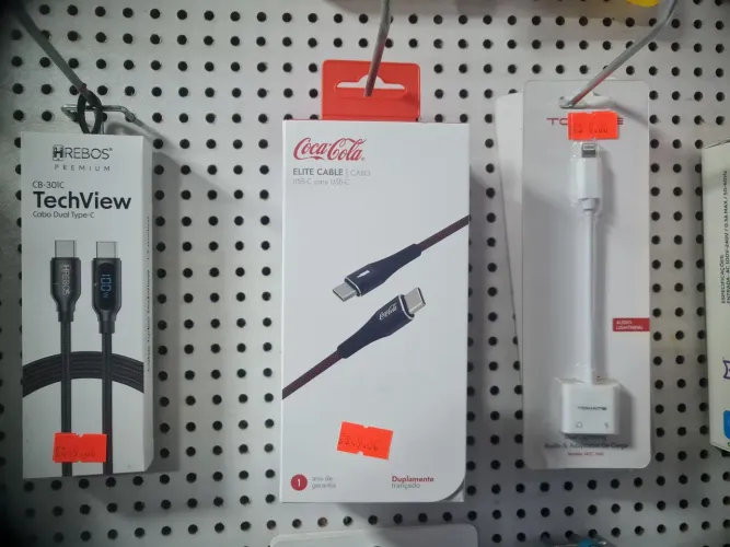 Cabos USB-C para USB-C - Coca-Cola