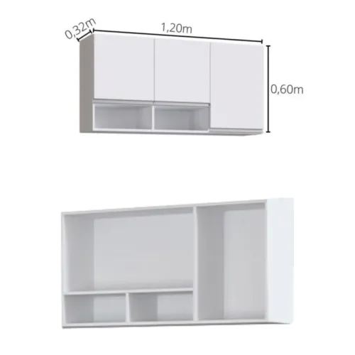 Armário aéreo 1.20cm - entregamos