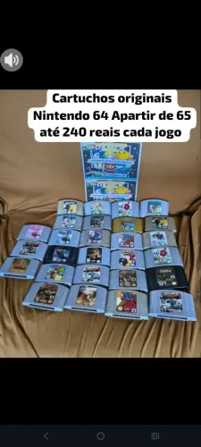 Cartuchos originais Nintendo 64