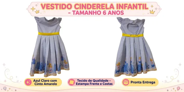 Vestido Princesa Cinderela