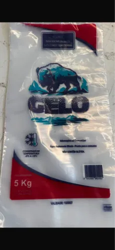 Embalagem para Gelo 5kg com alça 