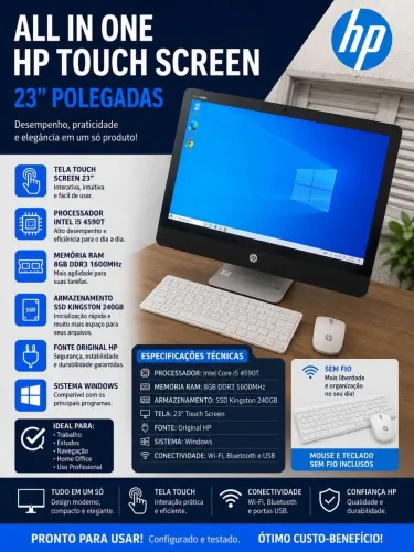 All in one HP Touch screen