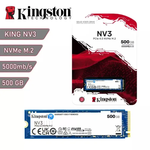 Lançamento NV3 Nvme 500GB / Kingston / Novo e lacrado / Melhor Marca Do Mercado