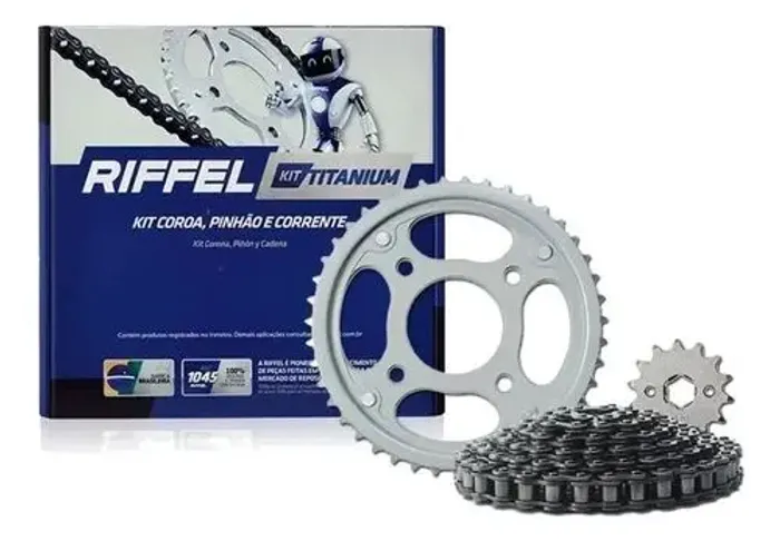 KIT TRANSMISSÃO RIFFEL CG 125 (2009- 2013)