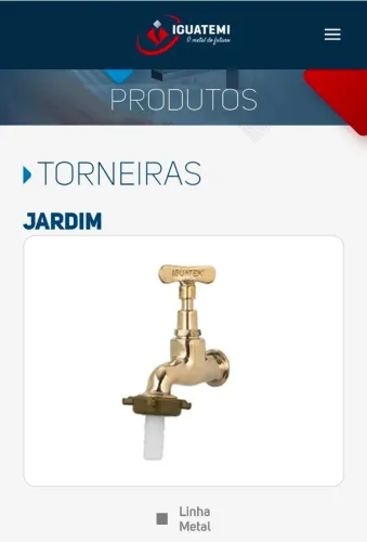 Torneira Jardim Metal Longa Amarela