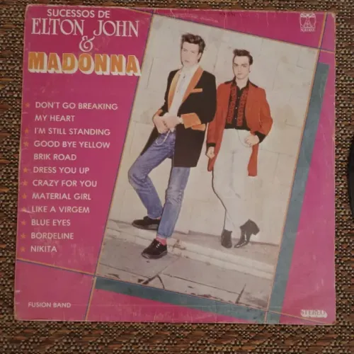 Disco Vinil Sucessos de Elton John & Madonna Fusion Band