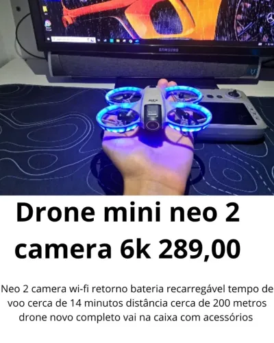 Drone neo gt3 câmera eletrônica
