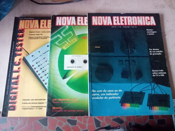 Livros e revistas de eletronica