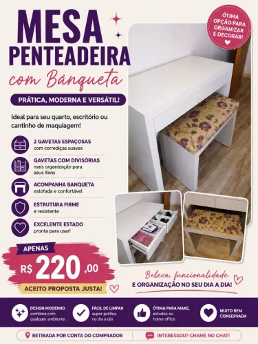 Vendo Penteadeira 