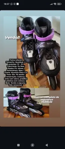 Patins Inline infanto juvenil