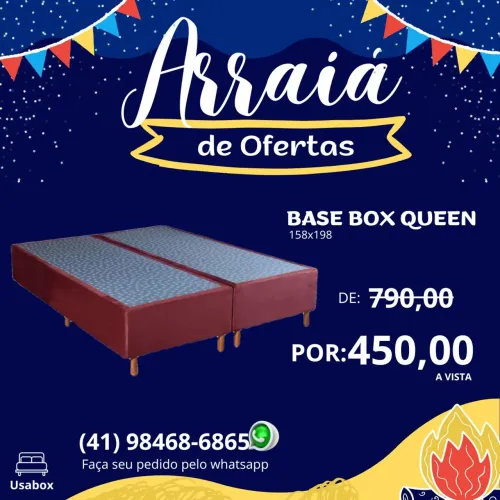 BASE BOX QUEEN- MÊS DE OFERTAS