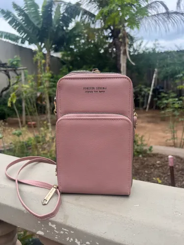 Bolsa rosa Forever LenGRui original 3 compartimentos