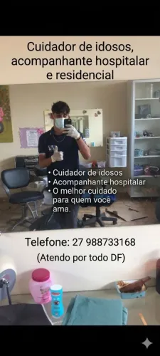 Cuidador de idosos e acompanhate hospitalar