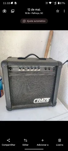 Amplificador crate GX 15 importado Potente!