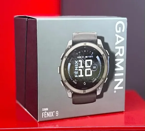 Garmin Relógio Fênix 9 Amoled Sapphire 51MM Grey - Produto Novo com Garantia
