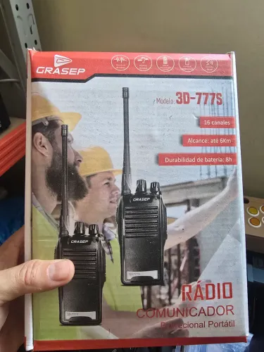 Radio Comunicador 16 canais Até 6km