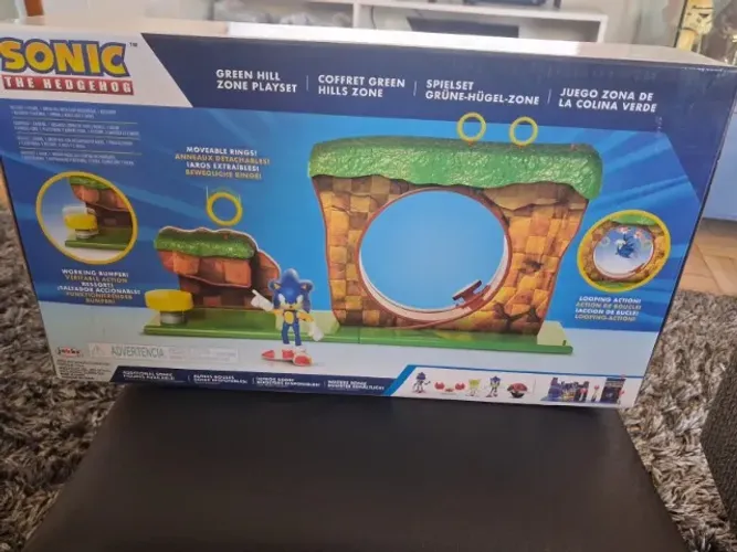 Sonic Green Hill Zone Playset Colina Verde Original Lacrado