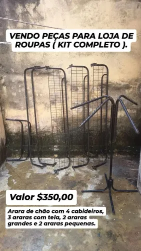 Kit araras pra loja de roupas