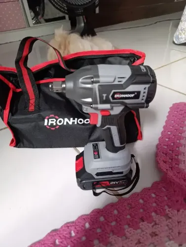 Chave De Impacto Furadeira Brushless 520nm 21v 2 Bateria.