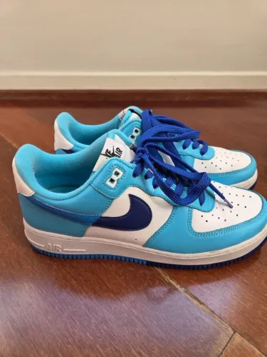 Tênis Nike Air Force 1 Azul Masculino Tam 41
