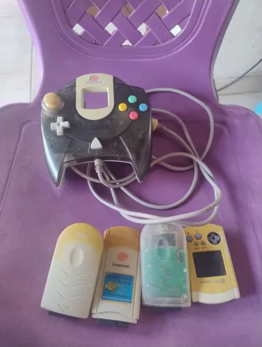 Kit Dreamcast acessórios controle tremopack vmu .
