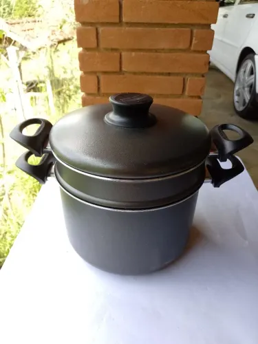 Panela Tramontina Cozi Vapore Antiaderente Paris 2,7 L 22 cm