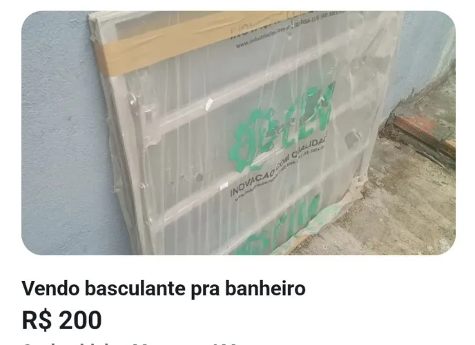 Basculante 0,80x0,80,novo, retirada Alvorada