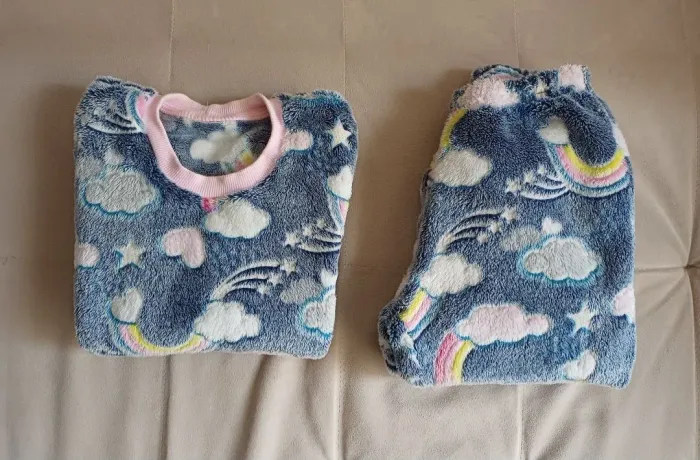 Pijama infantil fleece menina tam 6 anos
