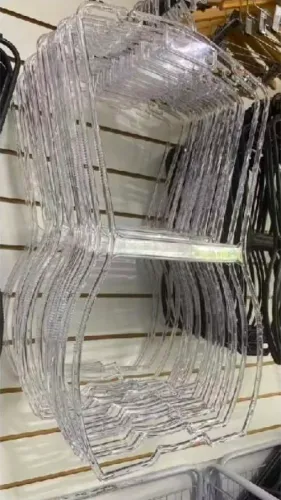 Kit com 25 cabides de acrílico adulto