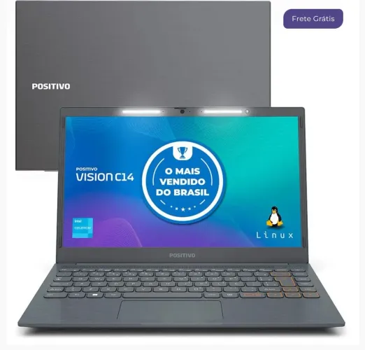 Notebook Positivo c14 com Luminar bar