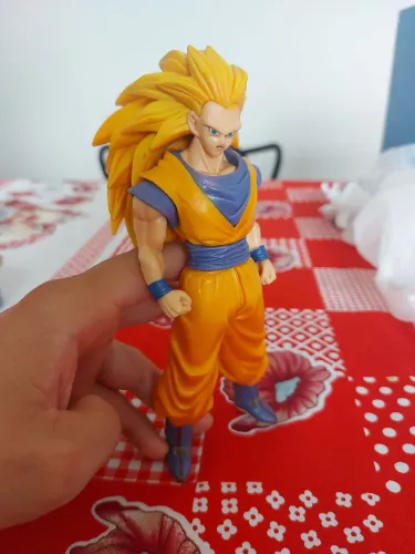 Boneco Goku Super Saiyajin 3 Dragon Ball Z - (~15cm)