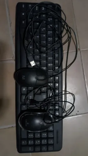 KIT TECLADO E 2 MAUSER C/FIO