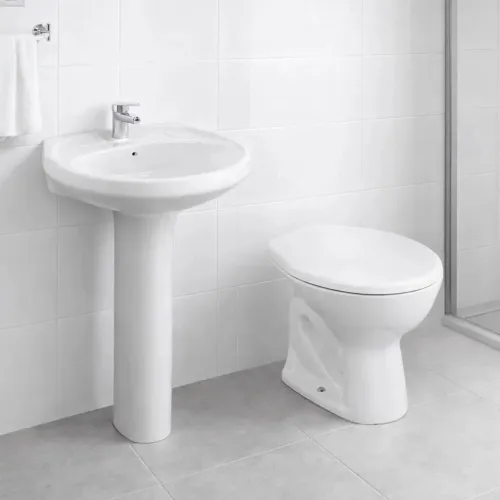 Vaso Sanitário e Pia Deca Ravena Izy, 6 Litros, Branco (NOVO)