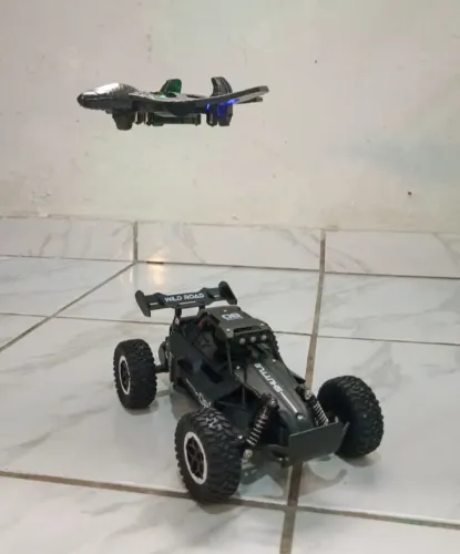 Combo Carrinho 4x4 + Mini Drone Controle Remoto | Kit 2 em 1