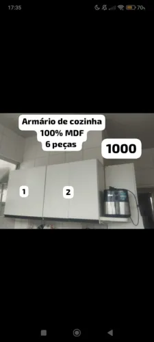 Armários de cozinha 6 peças 100% MDF