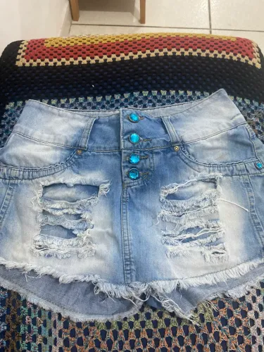 Short saia destroyd tamanho 40