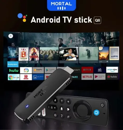 Stick TV Google Q8 2gb ram 16gb Comando de Voz. Leia