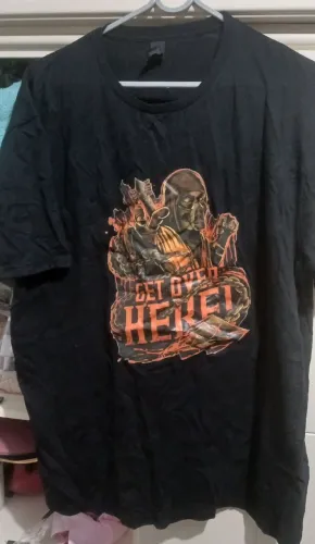 Camiseta Mortal Kombat Scorpion - Importada da Inglaterra - Gildan GG