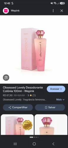 Vendo perfume wepink 