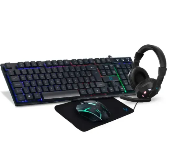 KIT GAMER COM TECLADO, MOUSE E HEADSET OX LOOT