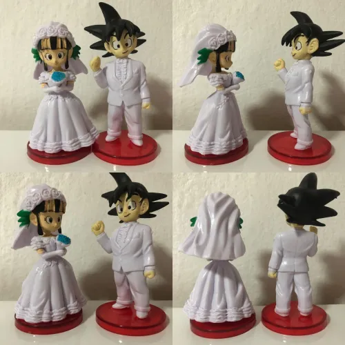 DRAGON BALL GOKU + CHICHI MINIATURA UM CASAL