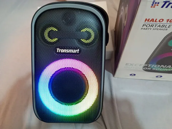caixa de som tronsmart Halo 100 quase não foi usada com embalagem original